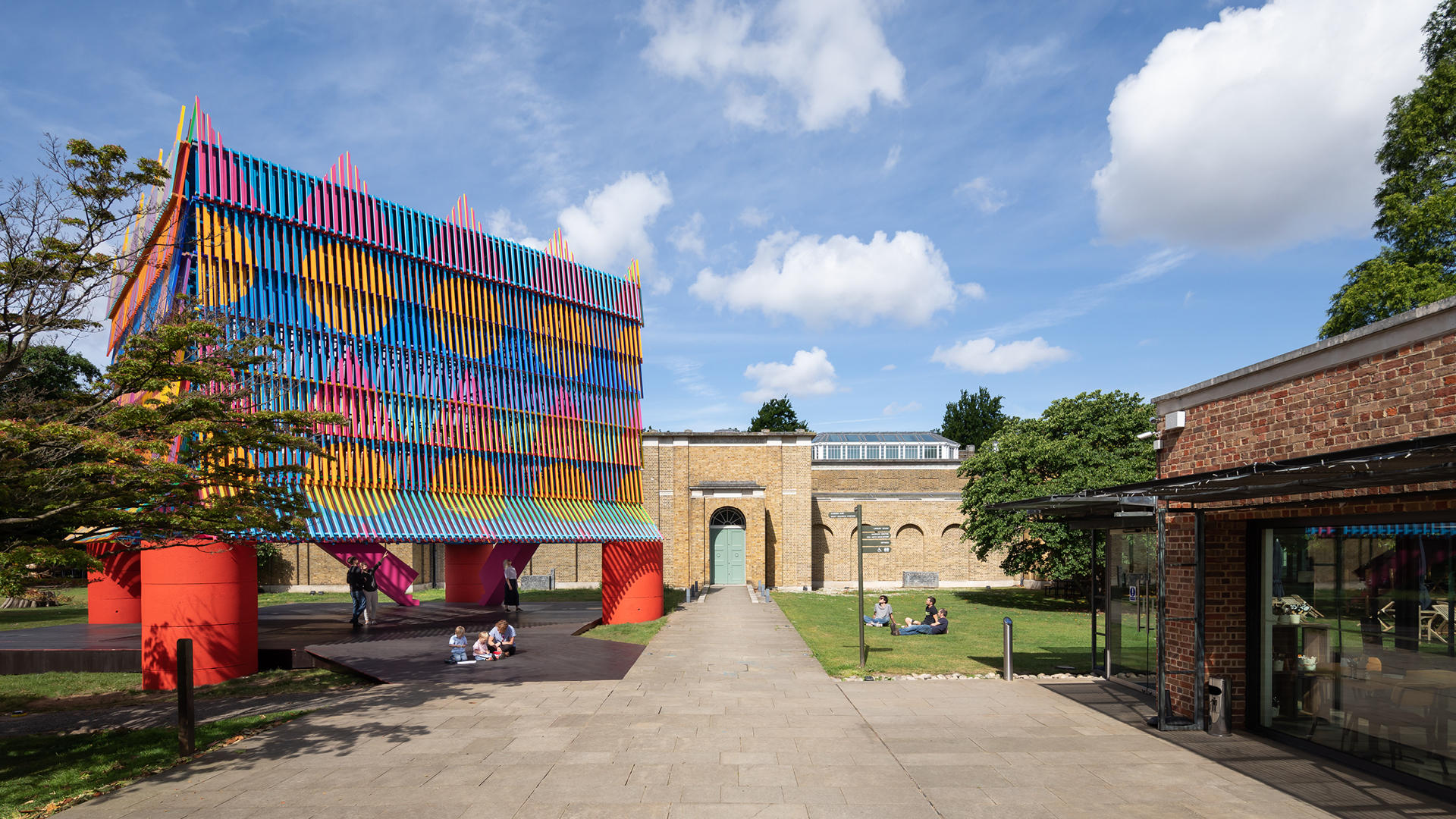 The Colour Palace, a temporary structure designed by Pricegore and Yinka Ilori outside the Dulwich Picture Gallery| The Colour Palace| Pricegore and Yinka Ilori| London Festival of Architecture 2019| STIR