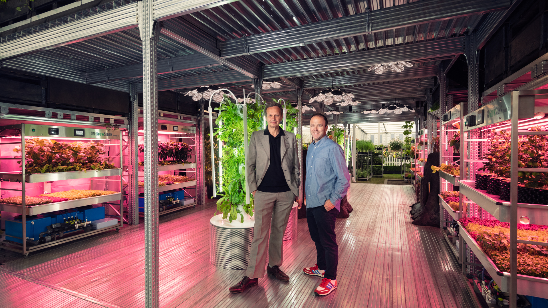 Tom Dixon and James Futcher, creative leader at IKEA Range and Supply, at the Chelsea Flower Show| Chelsea Flower Show | Tom Dixon| IKEA| STIR