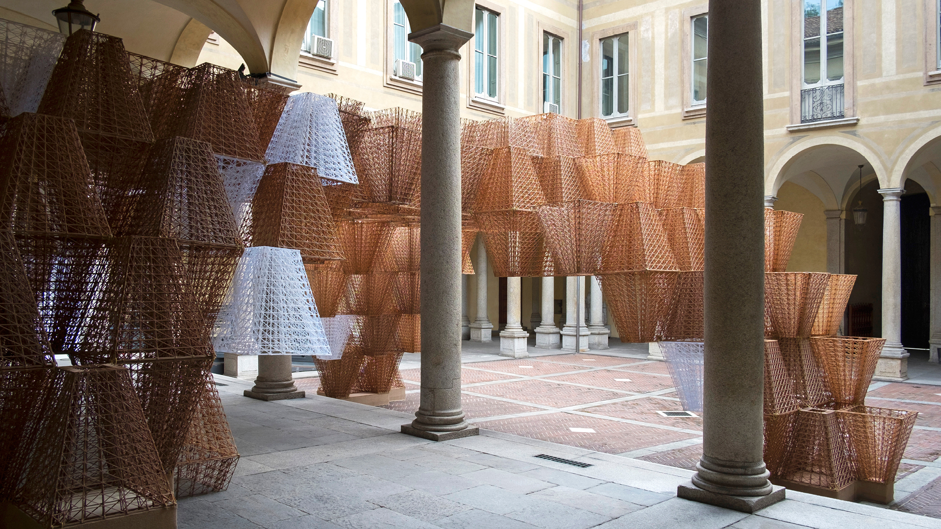 The installation Conifera at Palazzo Isimbardi| COS|Mamou Mani| Conifera| Salone del Mobile| STIR