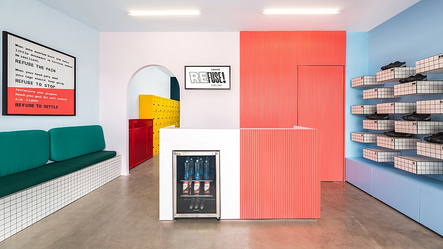 REFUSE! studio takes a vibrant spin on a cycling studio
