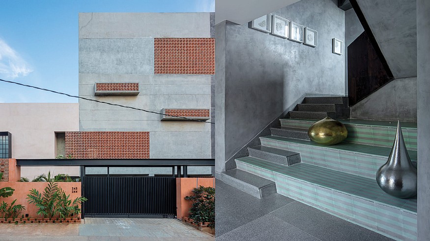 Sona Reddy Studio&rsquo;s design of the Clay residence in Hyderabad revels in contrasts
