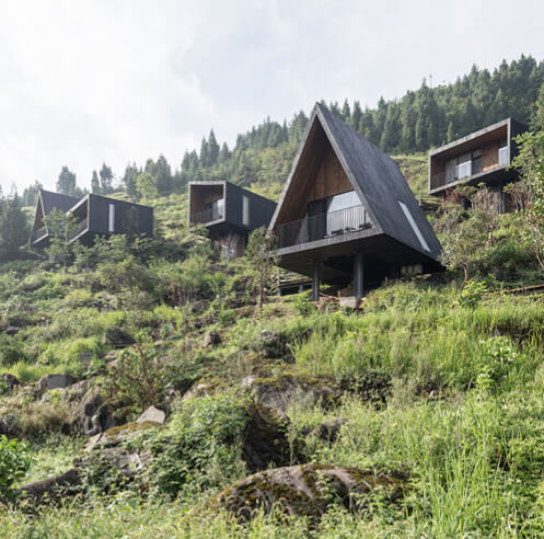 Nature is nourished in this timber hotel in China by ZJJZ