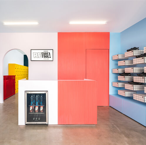 REFUSE! studio takes a vibrant spin on a cycling studio