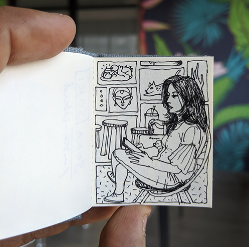 Travelling sketches by Sam Kulavoor