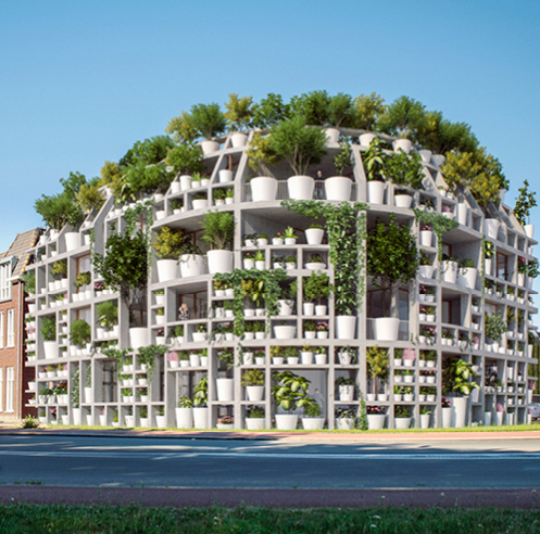 The Green Villa by MVRDV, in Netherlands, is a plant filled project