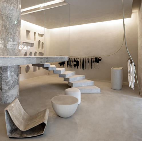 MNMA studio seeks a brutalist approach for this beachwear boutique in Brazil