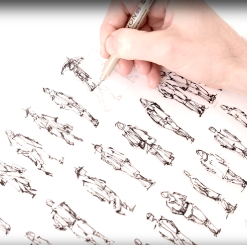 Sketching people &ndash; a drawing tutorial by Dan Hogman