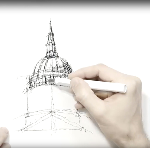 Sketching Domes &ndash; a drawing tutorial by Dan Hogman