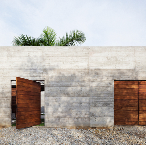 Ludwig Godefroy-designed weekend home in Mexico is an open-to-sky fortress