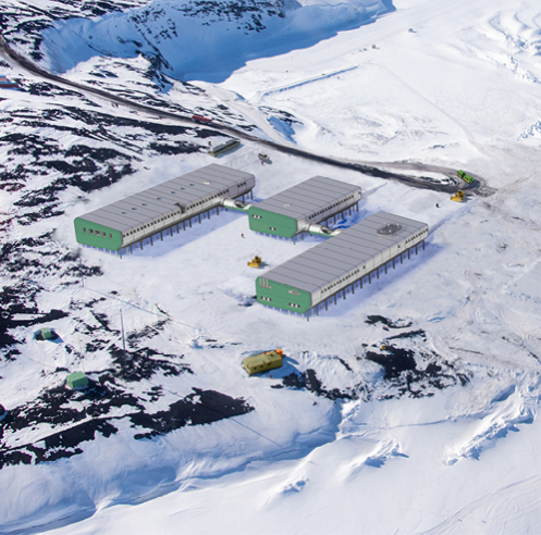 An elevated new Scott Base for Antarctica New Zealand 