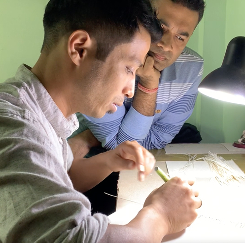 Sneak peek into the process and art of artist Youdhisthir Maharjan