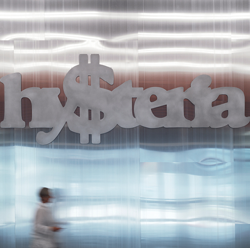 Artist Monica Bonvicini's Hy$teria engulfs Belvedere 21 in Vienna