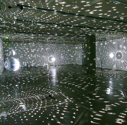 German artist Mischa Kuball recreated the universe with a light installation
