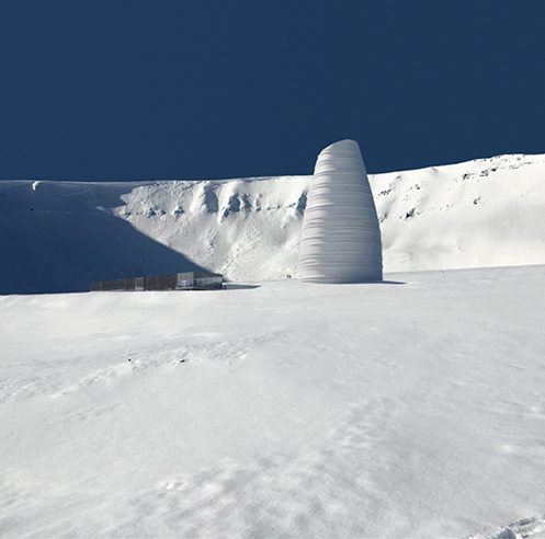 Sn&oslash;hetta designs The Arc, a visitor centre for Arctic preservation storage in Norway