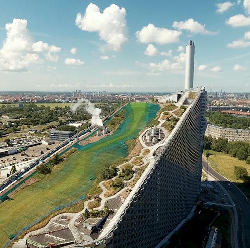 BIG's artificial ski slope atop a waste-to-energy plant opens to public in Copenhagen
