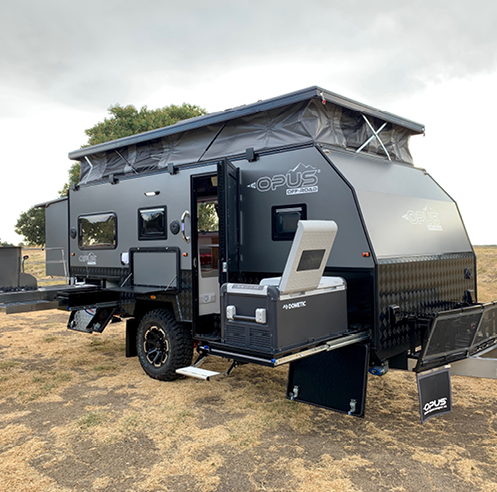 The OP 15' hybrid caravan is a compact, luxurious house on wheels