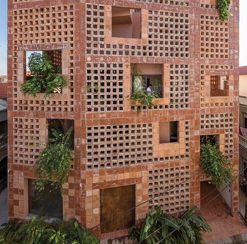 Bat Trang House by VTN Architects is a porous, respiring dwelling in ceramic