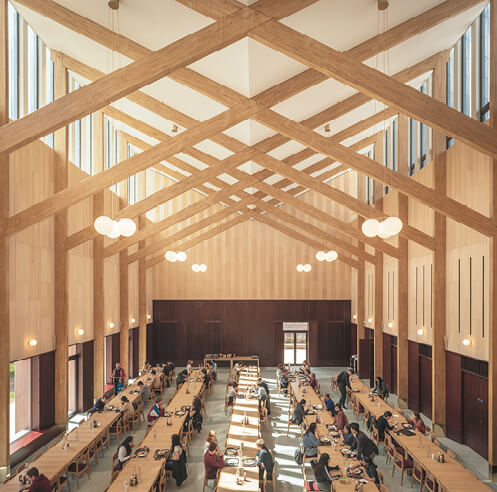 Feilden Fowles&rsquo; Homerton College Dining Hall is a celebratory beacon in Cambridge