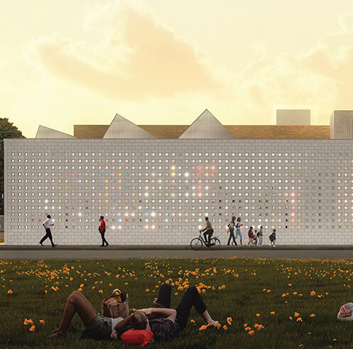 OMA New York plans LANTERN as an arts and community space in Detroit