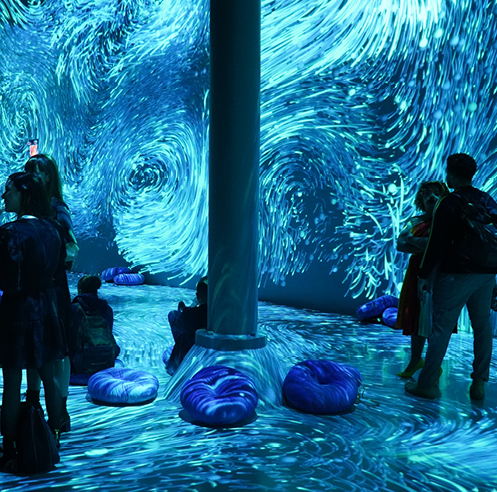 Multi-sensorial experience at ARTECHOUSE brings alive Pantone Color of the Year 2020