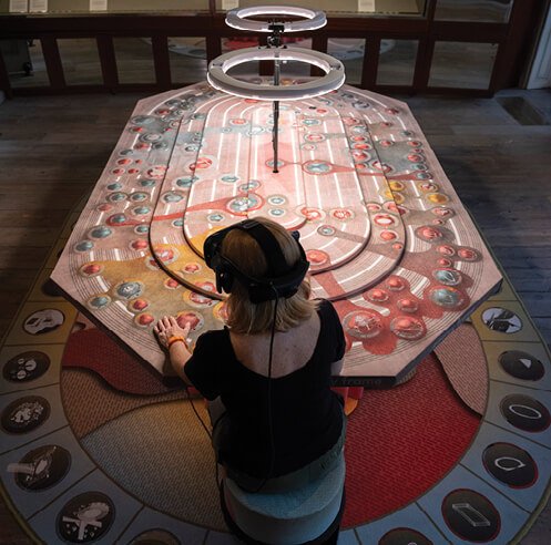 Space Popular's immersive setup explores the future of portals at Soane&rsquo;s, London