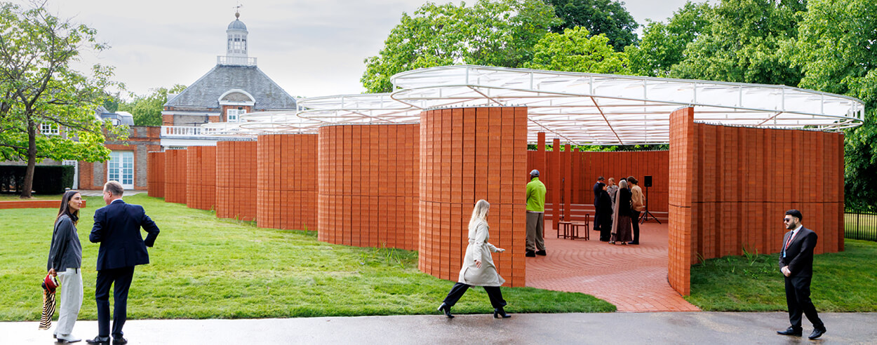 LANZA Atelier's Serpentine Pavilion 2026, a first in brick, frames a fluid spatial bearing LANZA Atelier's Serpentine Pavilion 2026, a first in brick, frames a fluid spatial bearing