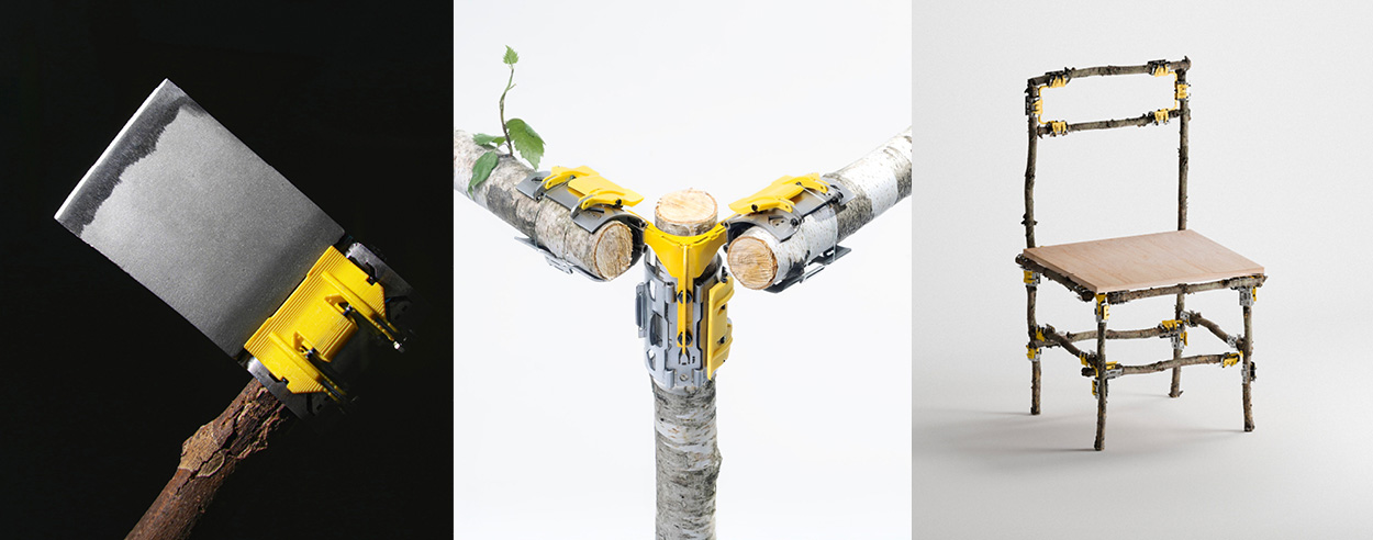 Omnibite gives found branches new life as tools and furniture Omnibite gives found branches new life as tools and furniture
