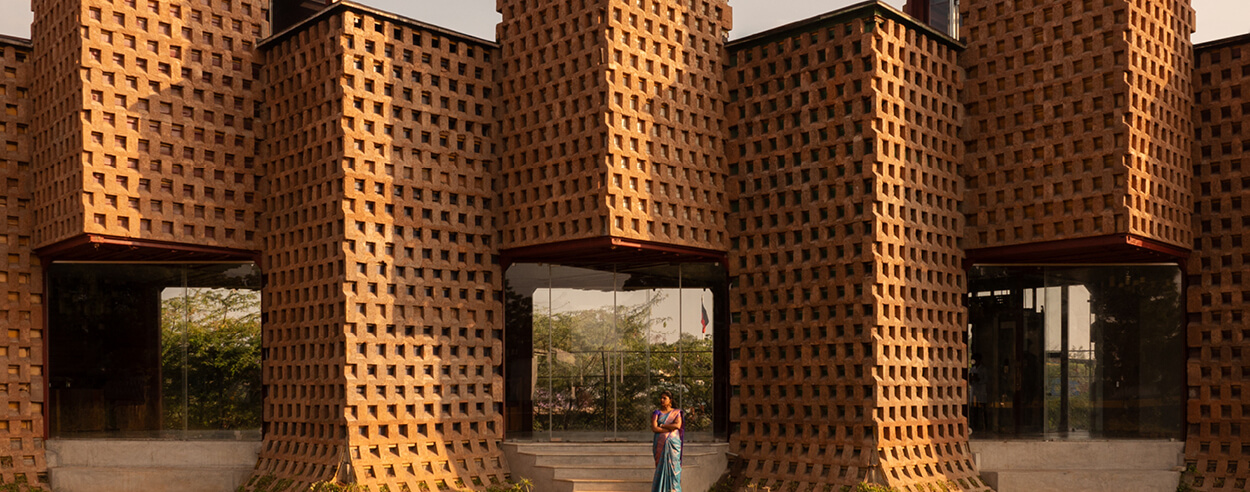 Petti Restaurant by Wallmakers is an array of shipping containers clad in poured earth Petti Restaurant by Wallmakers is an array of shipping containers clad in poured earth