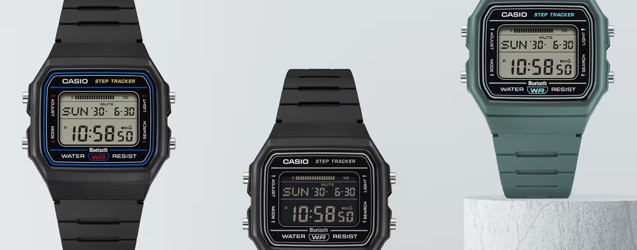 The new Casio F-B100W packs Bluetooth and an accelerometer in a classic case The new Casio F-B100W packs Bluetooth and an accelerometer in a classic case