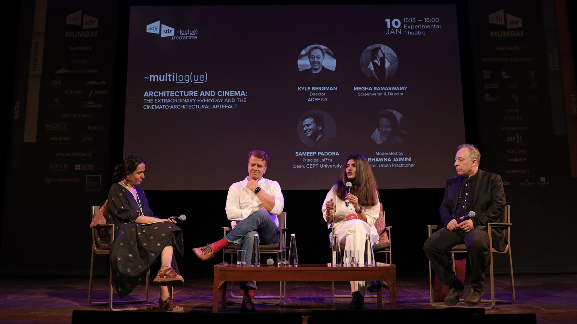 Kyle Bergman, Megha Ramaswamy, Sameep Padora and Bhawna Jaimini during ~multilog(ue) at ADFF:STIR | ~multilog(ue) | ADFF:STIR | STIRworld