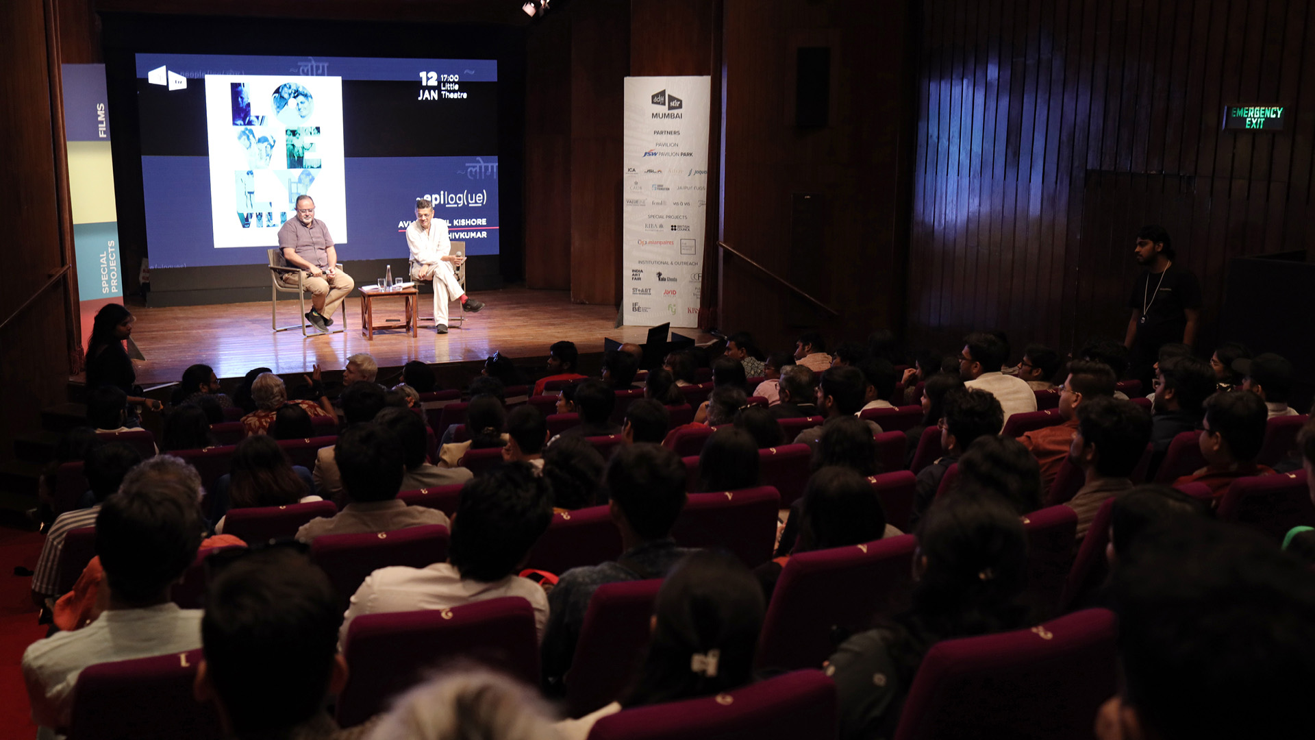 Rohan Shivkumar and Avijit Mukul Kishore at the ‘Lovely Villa - Architecture as Autobiography ~dialog(ue)’ at NCPA Mumbai, 2025 | ADFF:STIR Mumbai 2025 | NCPA | Rohan Shivkumar and Avijit Mukul Kishor