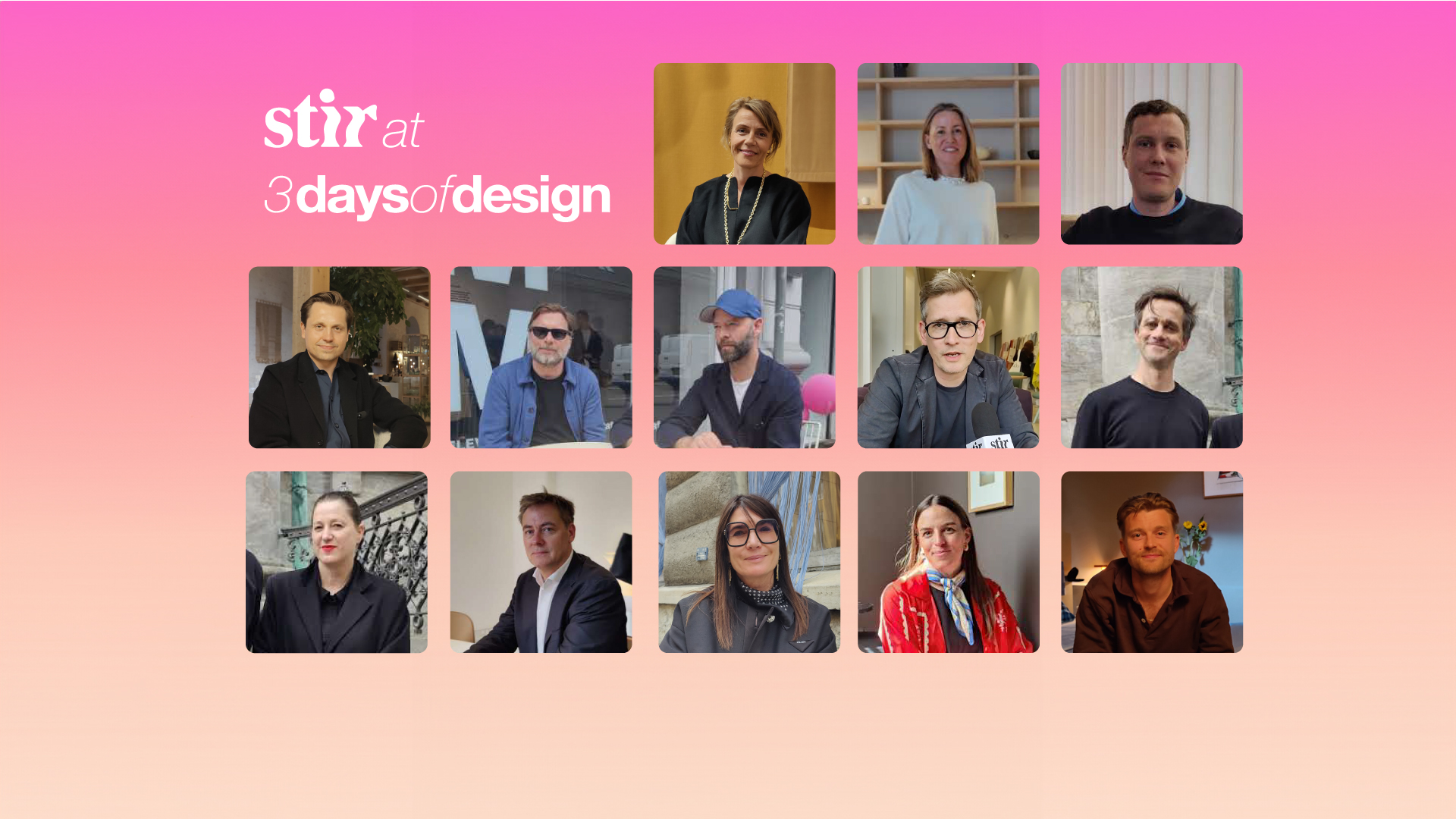 STIR at 3daysofdesign 2024 | 3daysofdesign 2024 brand interviews | STIRworld