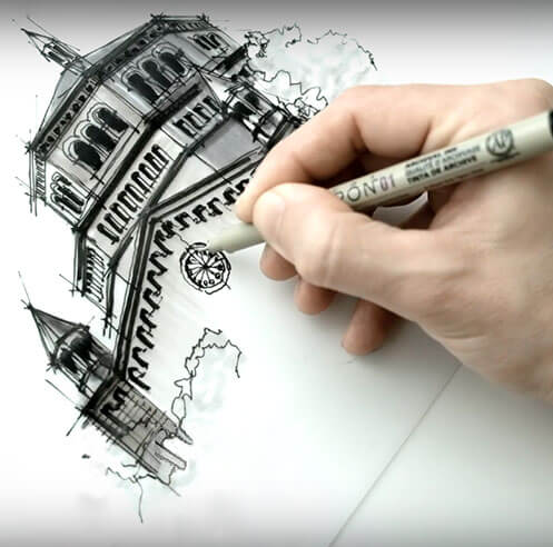 Exploring Los Angeles - a drawing tutorial with Dan Hogman