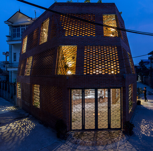 It's all about the sun, wind, rain, and bricks in this Vietnamese residence