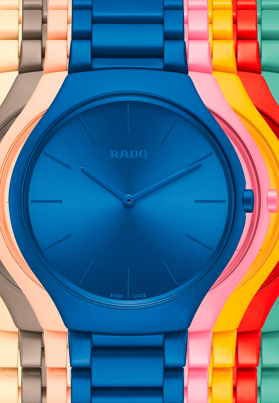 The new RADO True Thinline Les CouleursTM Le Corbusier collection inspired by Le Corbusier’s architectural colours; the modernist visionary, Le Corbusier | RADO True Thinline Les CouleursTM Le Corbusier | STIR 