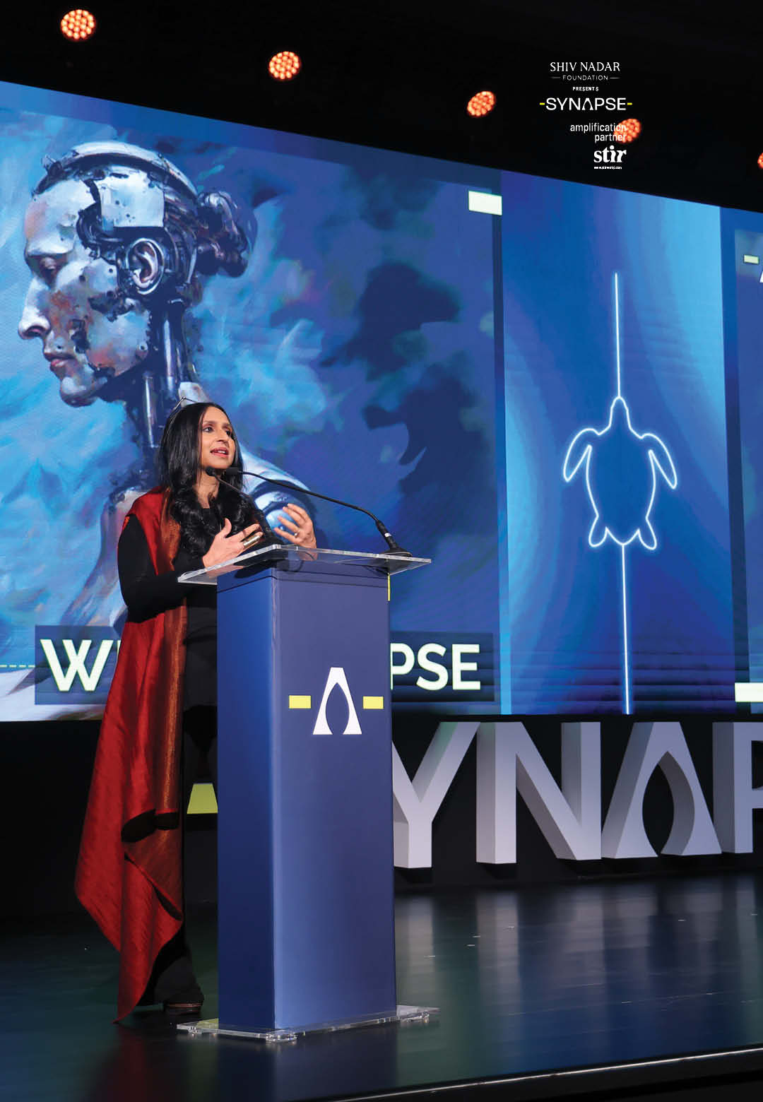Lucid Lines’ Founder and chief moderator of the conference, Shoma Chaudhary on the opening day of the Synapse conclave speaking about the talks to unfold | Synapse Conclave 2024 | India | STIRworld