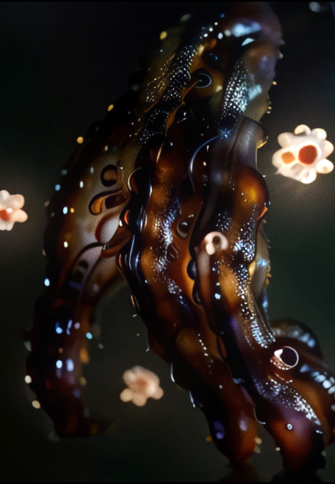 Video still from ‘Each Branch of Coral Holds Up The Light Of The Moon’, video, 2024 | There Exists Another Evolution, But In This One | Anicka Yi | STIRworld