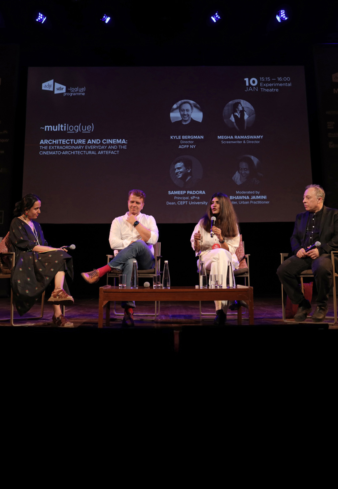 Kyle Bergman, Megha Ramaswamy, Sameep Padora and Bhawna Jaimini during ~multilog(ue) at ADFF:STIR | ~multilog(ue) | ADFF:STIR | STIRworld