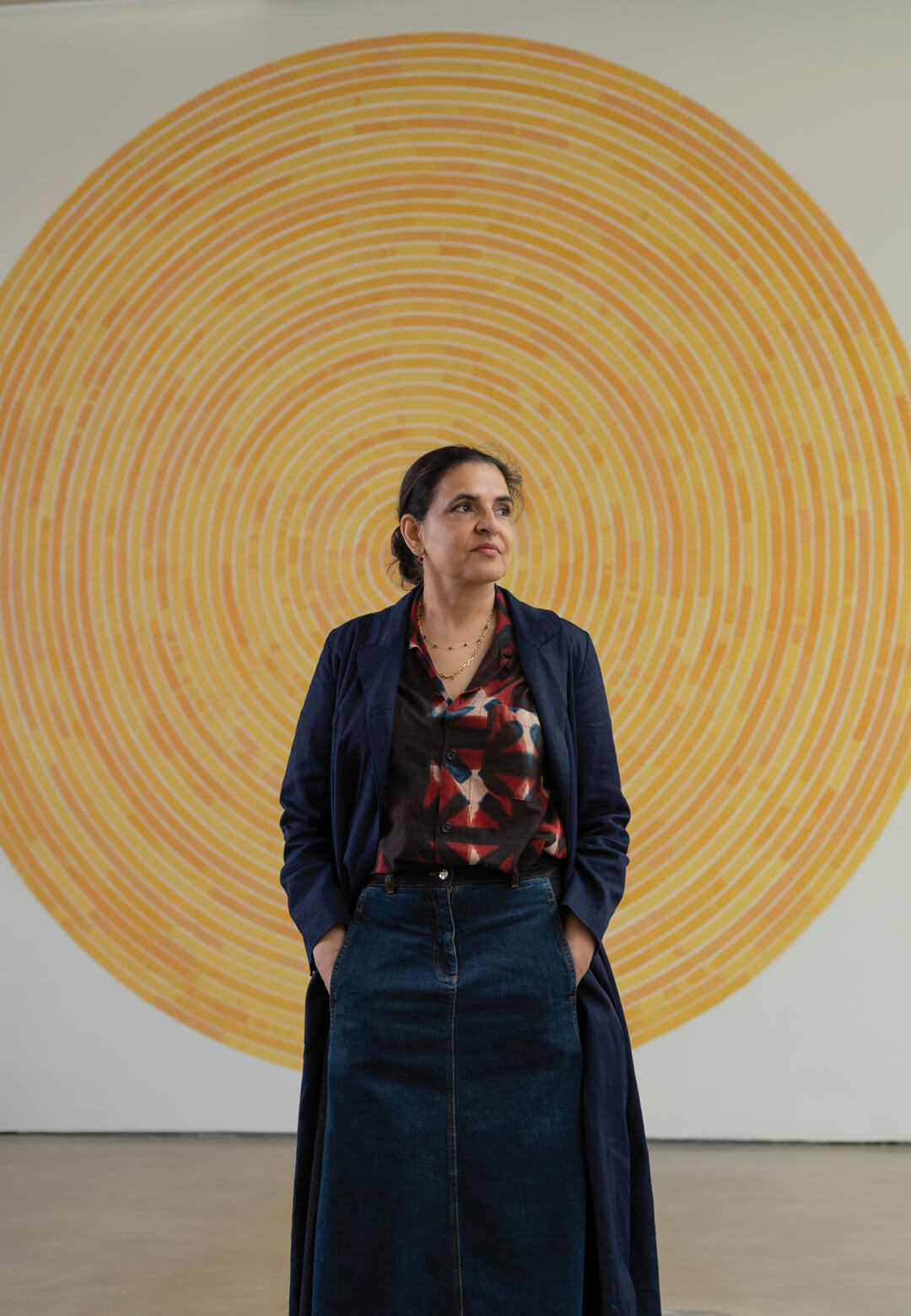 Bharti Kher with her works at Alchemies displayed at Yorkshire Sculpture Park, 2024 | Alchemies | Yorkshire Sculpture Park | Bharti Kher| STIRworld
