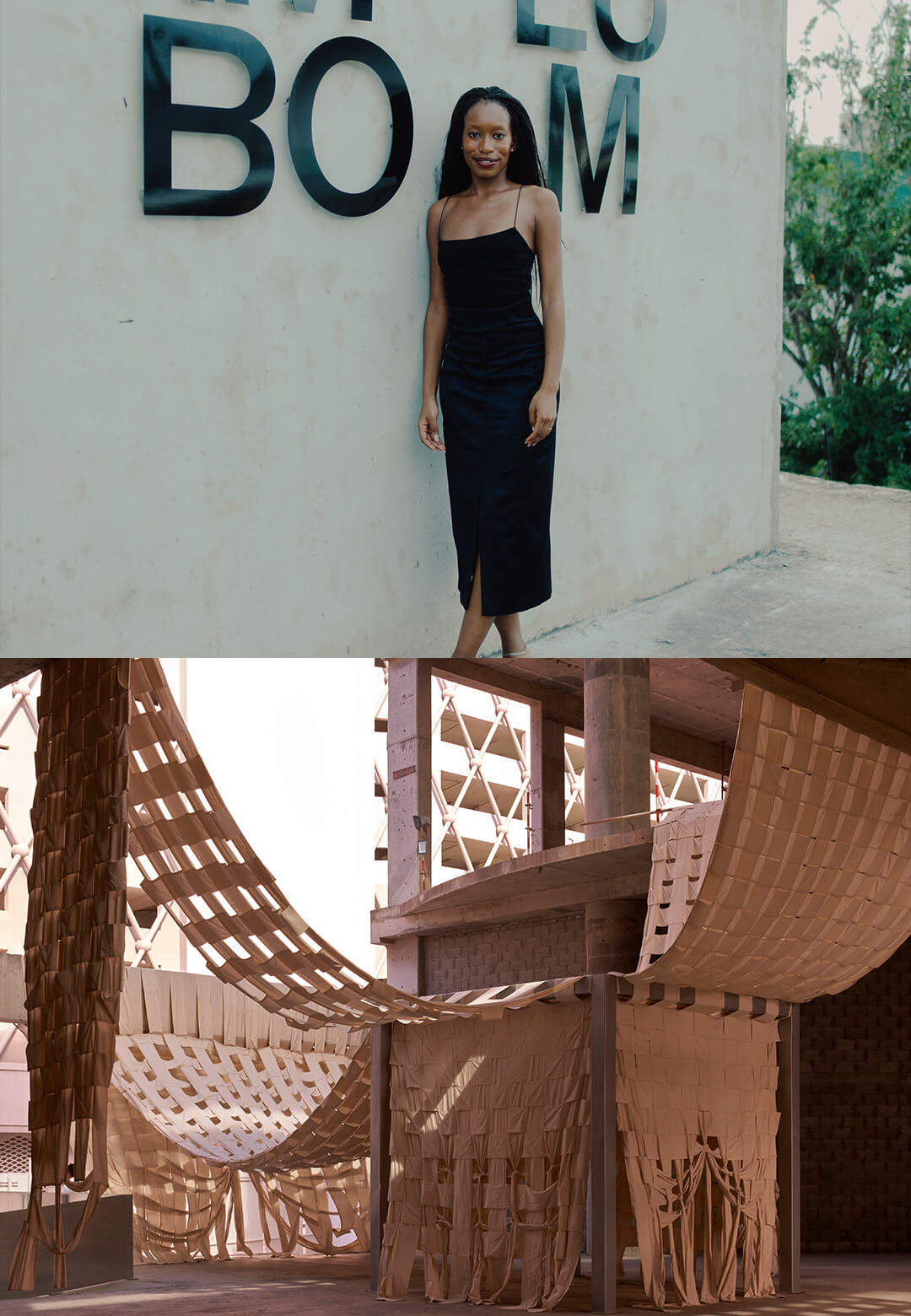 (L-R) Dominique Petit-Frère; Limbo Accra’s <em>SUPER LIMBO</em> at Sharjah Architecture Triennale; Limbo Museum, recently inaugurated in Accra, Ghana | Limbo Accra | STIRworld