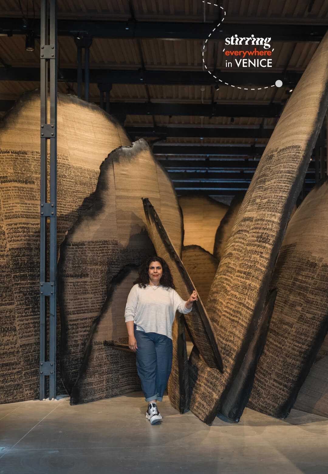 Manal AlDowayan with her commission for the National Pavilion of Saudi Arabia, Shifting Sands: A Battle Song, 2024 | Venice Biennale 2024 | STIRworld