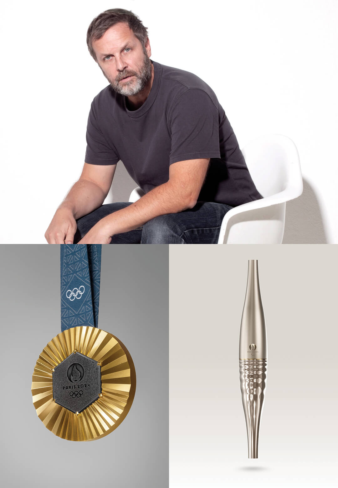 Paris 2024 medals, Joachim Ron, Director of Design, Paris 2024 and the Paris 2024 torch | Paris 2024 | Joachim Roncin | STIRworld