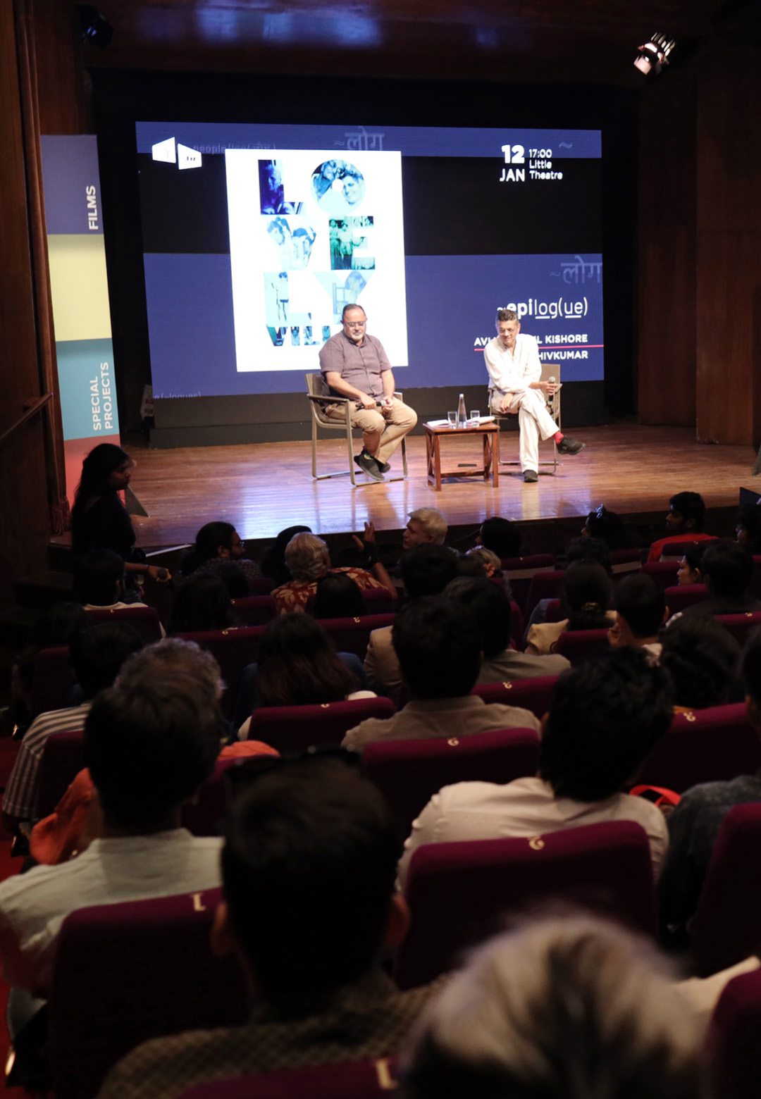 Rohan Shivkumar and Avijit Mukul Kishore at the ‘Lovely Villa - Architecture as Autobiography ~dialog(ue)’ at NCPA Mumbai, 2025 | ADFF:STIR Mumbai 2025 | NCPA | Rohan Shivkumar and Avijit Mukul Kishor