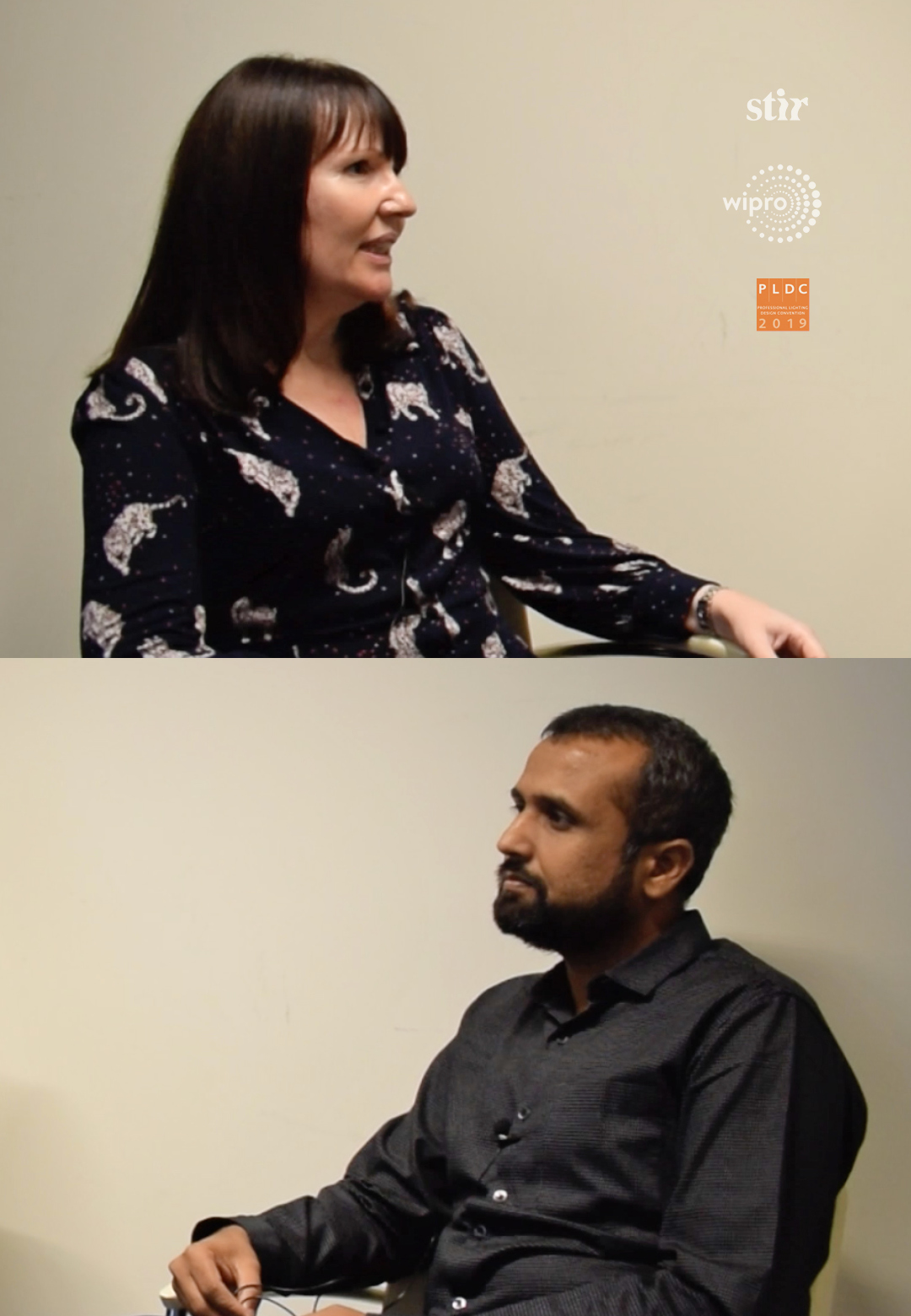 Linus Lopez (centre) in conversation with lighting designers Lorraine Calcott (left) and Nirmit Jhaveri (right), for Spread the Light | Lorraine Calcott| Nirmit Jhaveri | PLDC 2019 | Spread the Light| STIRworld