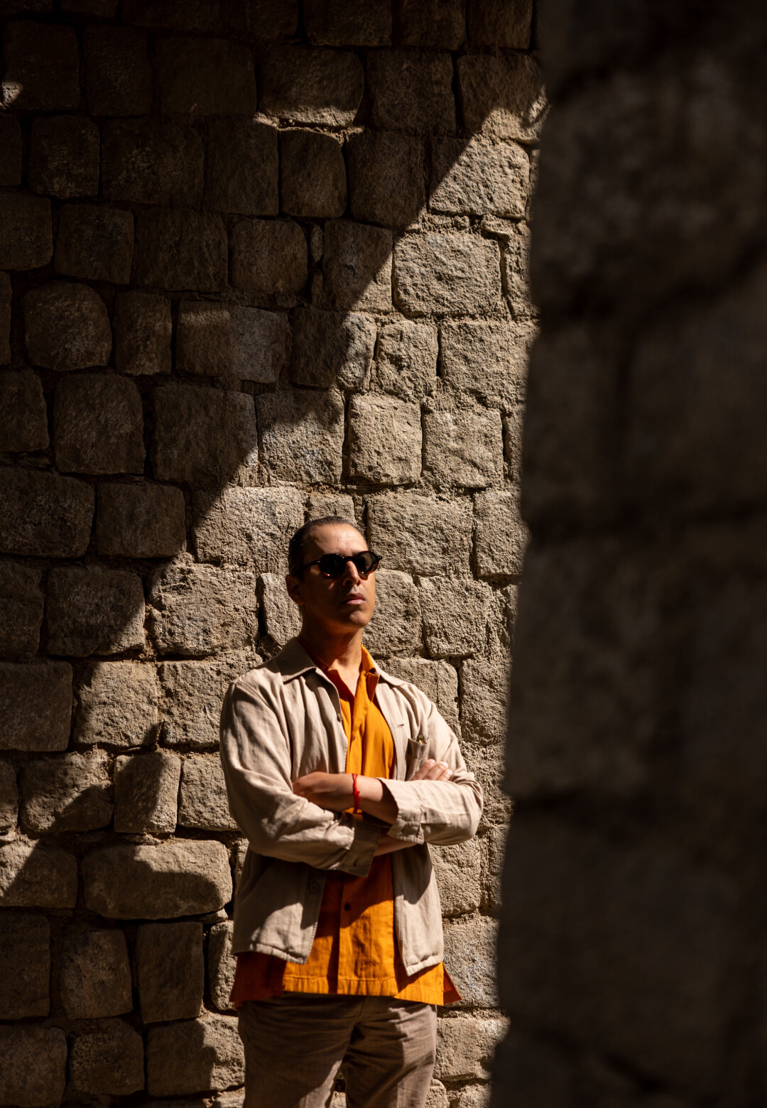 (L-R) 'KARSi/THRIIN', Tom M&ugrave;ller, Basgo; Portrait of Vishal K Dar, curator, sā Ladakh Biennale, 2026 | sā Ladakh Biennale 2026 | Vishal K Dar | STIRworld