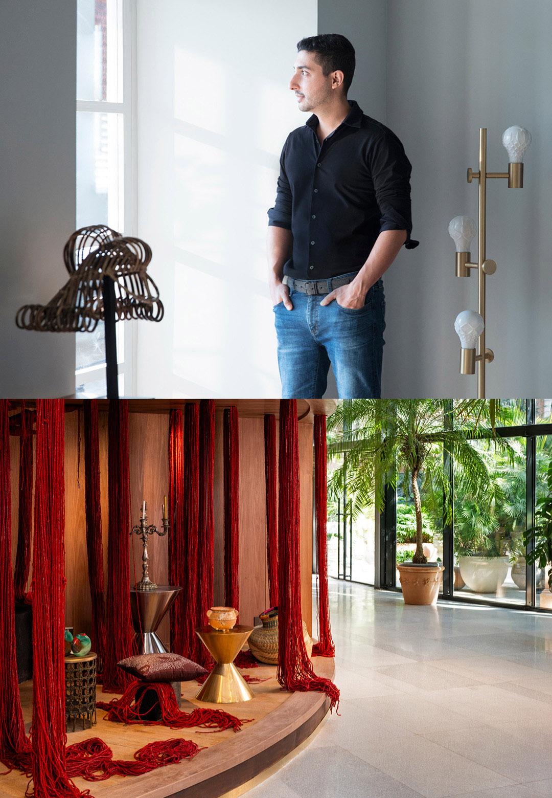(L-R) Portrait of Rooshad Shroff; View towards the ‘Shop House’ at Nilaya Anthology | Nilaya Anthology | Rooshad Shroff | STIRworld