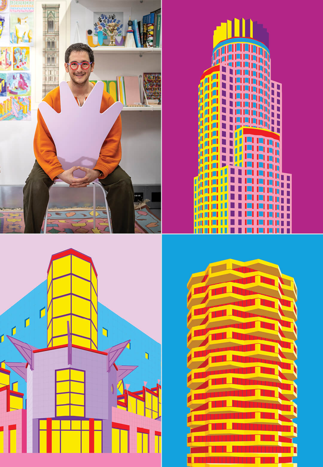 Designer Adam Nathaniel Furman celebrates Postmodern Icons through a series of colourful illustrations | Postmodern Icons | Adam Nathaniel Furman | STIRworld