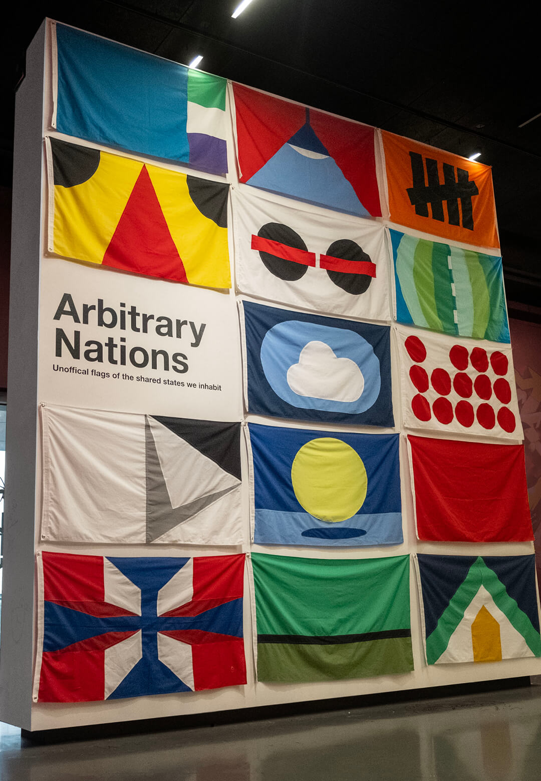 &lsquo;Arbitrary Nations&rsquo;, the Irish artist Asbestos&rsquo; ongoing project of flag designs, was on view at the Fries Museum in Leeuwarden as part of &lsquo;The Wall is Yours&rsquo; exhibition | Arbitrary Nations | Asbestos