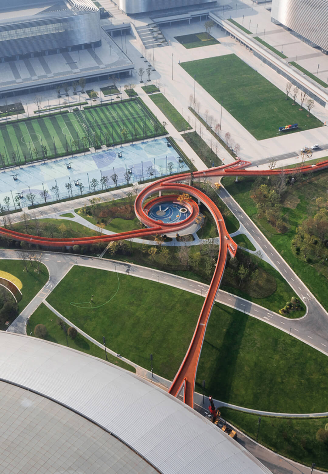Dong’an Lake Sports Park Bridge of Chengdu FISU World University Games by Atelier Sizhou | Dong’an Lake Sports Park Bridge | Atelier Sizhou | STIRworld