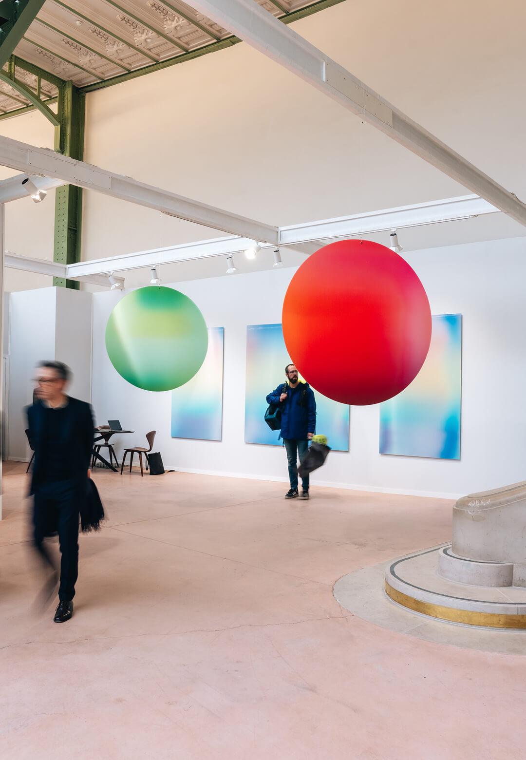 Installation view of The Green Ray, 2024, Mustapha Azeroual, displayed at Paris Photo 2024 | STIRworld